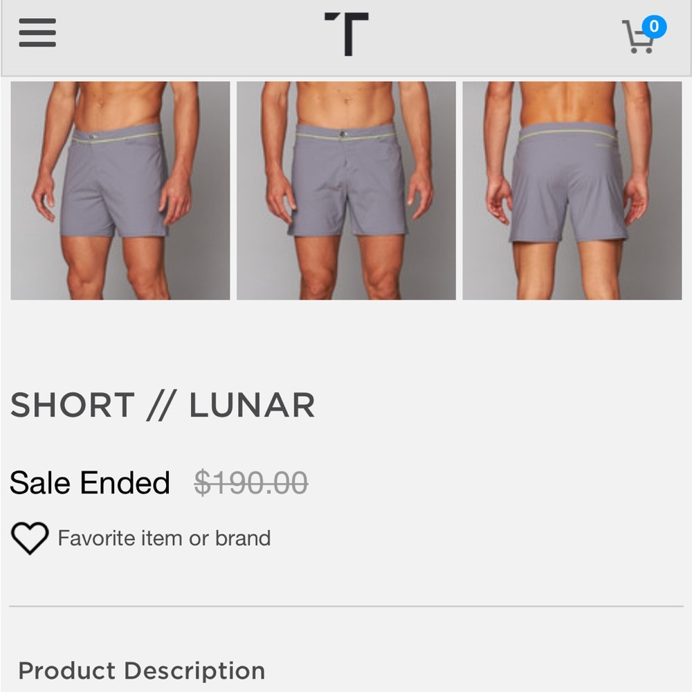 MACKEENE Men swimming trunks shorts grey sz 34 magnetic